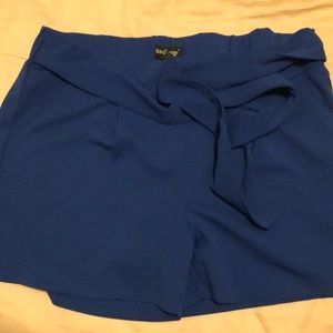 Royal blue shorts